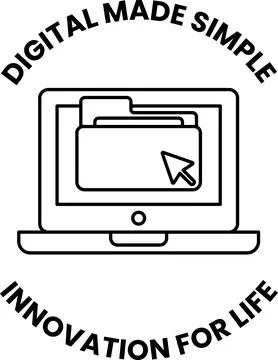 A computer screen with a mouse and a folder icon Stock Illustration