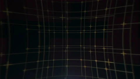 Computer screen with neon grid pattern Stock Footage 233399767