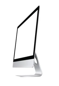 Computer screen. Realistic vector file. Isolated in white background Stock Illustration