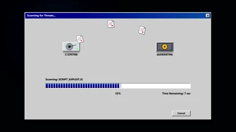 Computer screen recording of antivirus scanning process Stock-Footage 346539724