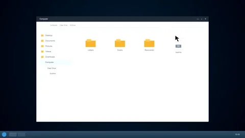 Computer screen recording of file management and folder organization Stock Footage 346928118