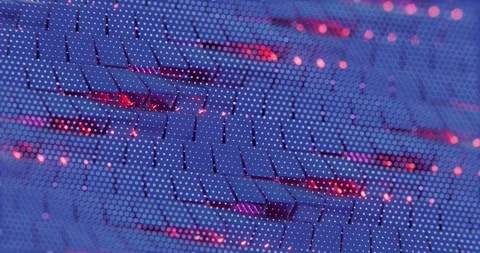 A computer screen with a red and blue pattern Stock Footage 309924343