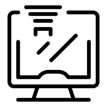 Computer screen showing augmented reality interface 스톡 일러스트