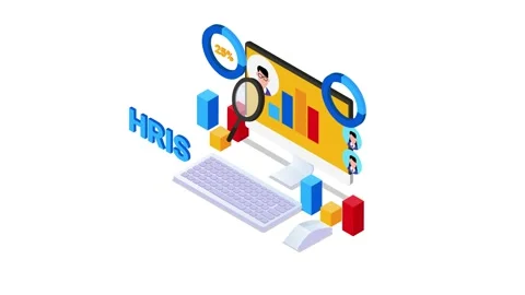 Computer screen showing data of applicants Video stock 219979132