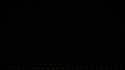 Computer screen showing hexagonal patterns and dark background Stockillustratie