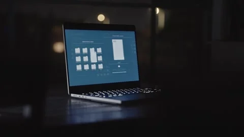 Computer screen with spyware uploading top secret films to remote folder server Stock Footage 311538019