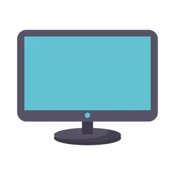 Computer screen technology hardware cartoon Stock Illustration