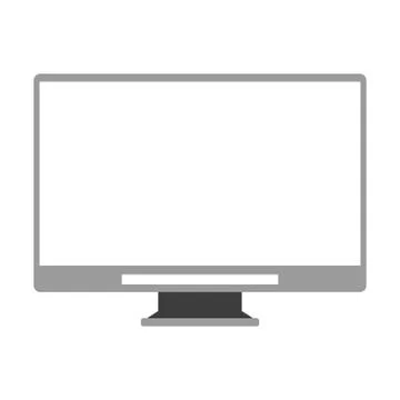 Computer screen technology hardware cartoon Stock Illustration