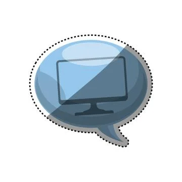 Computer screen technology Illustrazione stock