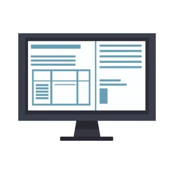 Computer screen technology Stock-Illustration