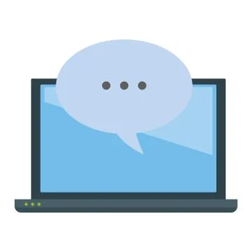 Computer screen techonology icon cartoon Stock-Illustration