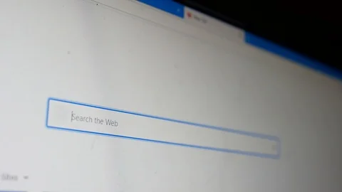 Computer screen with type want to find Covid-19 statistic on web browser Stock Footage 126759444