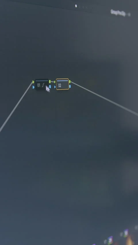 Computer screen with video editor and colorist program. The process of editing Stock Footage 313928235