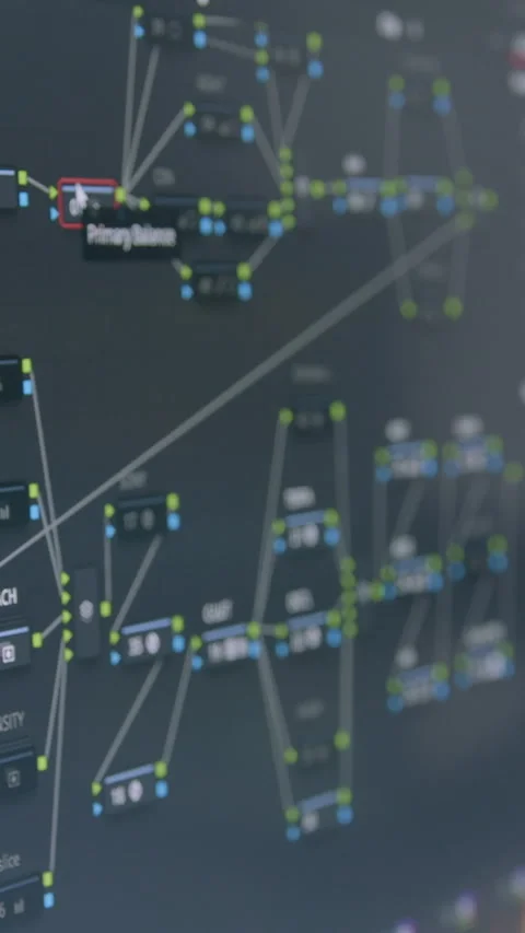 Computer screen with video editor and colorist program. The process of editing Stock Footage 313928983