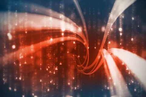 Computer screen with wallpaper Stock Illustration