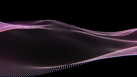 A computer screen with a wave pattern on it Stock Footage 309952557