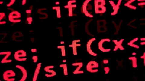 Computer Screen Web Code Stock Footage 82224422