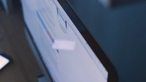Computer Screen Web Search Close Up Vidéo 102508259