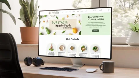 Computer Screen Website Promo | 10 Scenes Set – Cozy Interior AE Template Stock After Effects