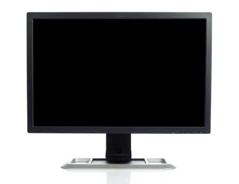 Computer screen on white Stock Photos