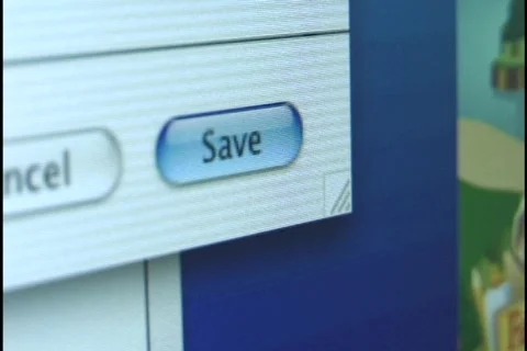 Computer Screenshot Save Stock Footage 297223