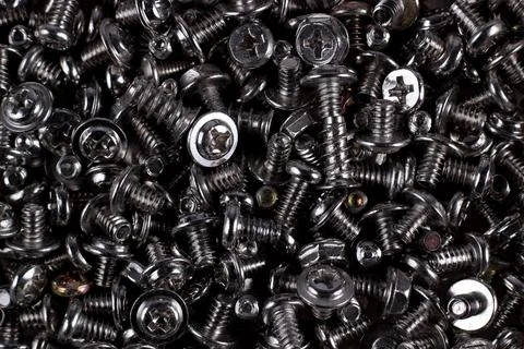 Computer screws Stock Photos
