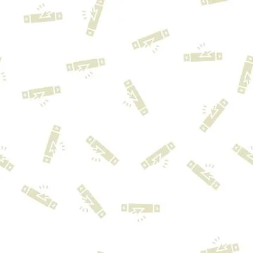 Computer scroll glyph seamless pattern Stock Illustration