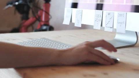 Computer, the scroll mouse Vídeo Stock 65453617