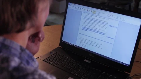 Computer scrolling Stock Footage 72510285