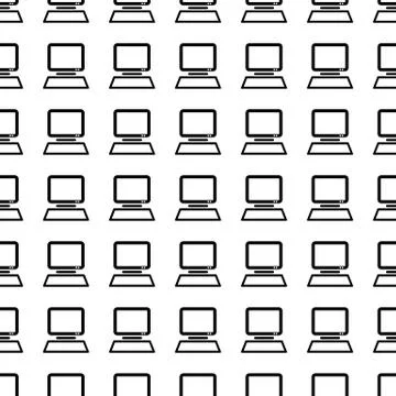 Computer seamless pattern. Vector イラスト素材