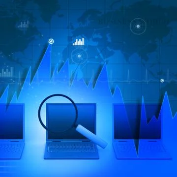 Computer search. Stock Illustration