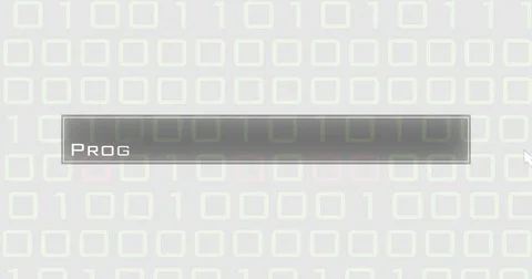 A computer search for programming language on futuristic binary computer screen Stock Footage 74754668