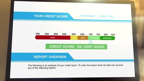 Computer Search Result for 700 Good Credit Score - Debt Management Concept Stock Footage 333408682