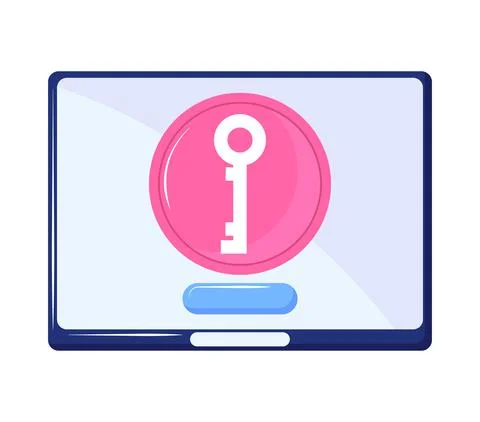 Computer security access 스톡 일러스트
