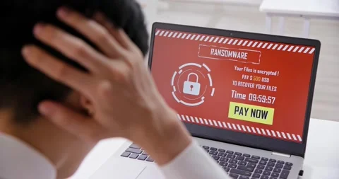 Computer security and extortion Video stock 133759872