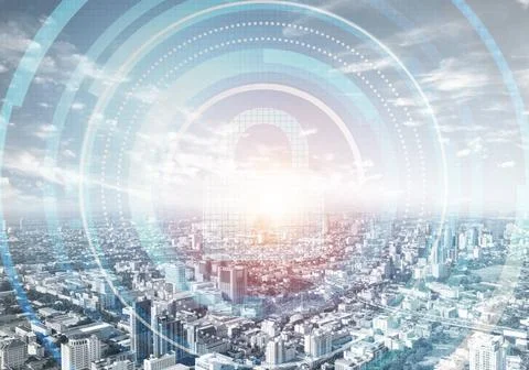 Computer security and information technology Computer security concept and... Stock Photos