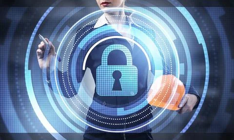 Computer security and information technology Computer security and informa... Stock Photos