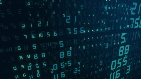 Computer security background, full screen digital streaming, generatin code Stock Footage 200974589