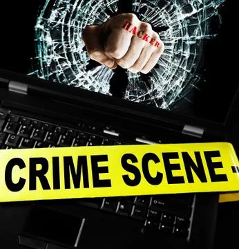 Computer security breach Illustrazione stock