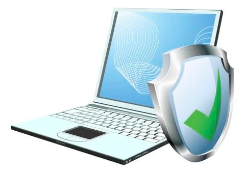 Computer security concept Stock Illustration