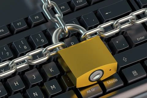 Computer security concept Stock Illustration