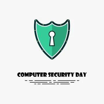 Computer Security Day 스톡 일러스트