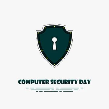 Computer Security Day Stock Illustration