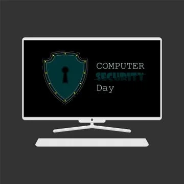 Computer Security Day Stock Illustration