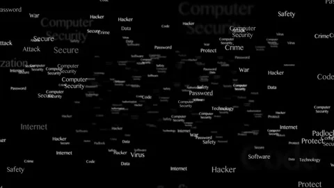 COMPUTER SECURITY Keywords Animation, Background, Loop Stock Footage 327025207