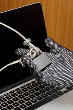 Computer security. Protection of access to data. Stock Photos