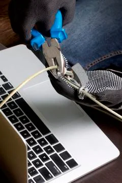 Computer security. Protection of access to data. Stock Photos