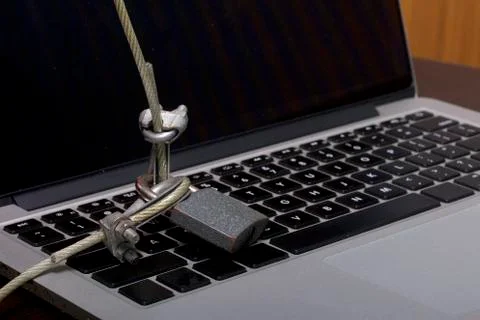 Computer security. Protection of access to data. Foto stock