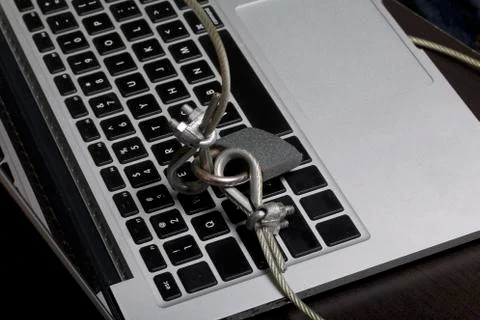 Computer security. Protection of access to data. Foto stock