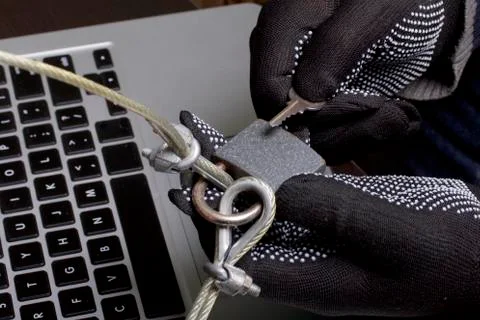 Computer security. Protection of access to data. Stock Photos